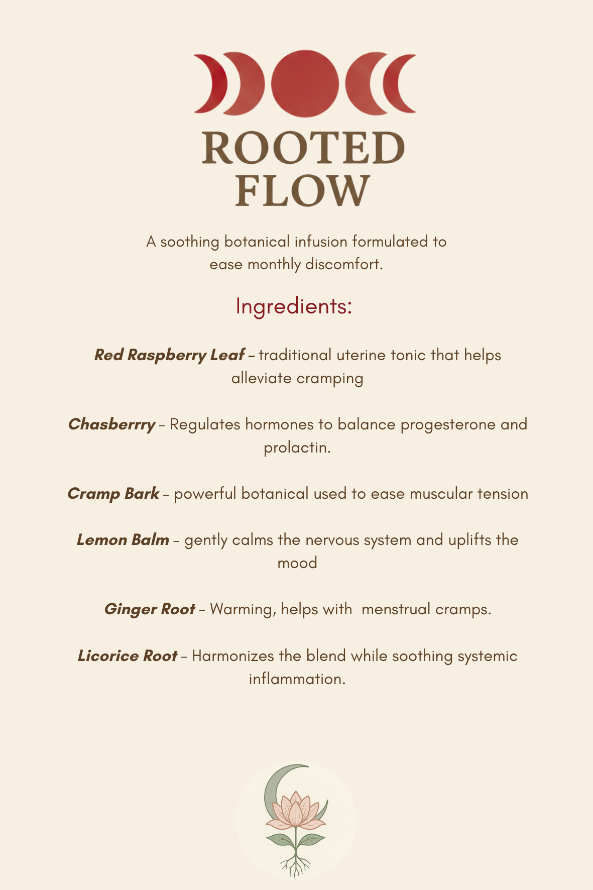 Rooted Flow - Menstrual Blend