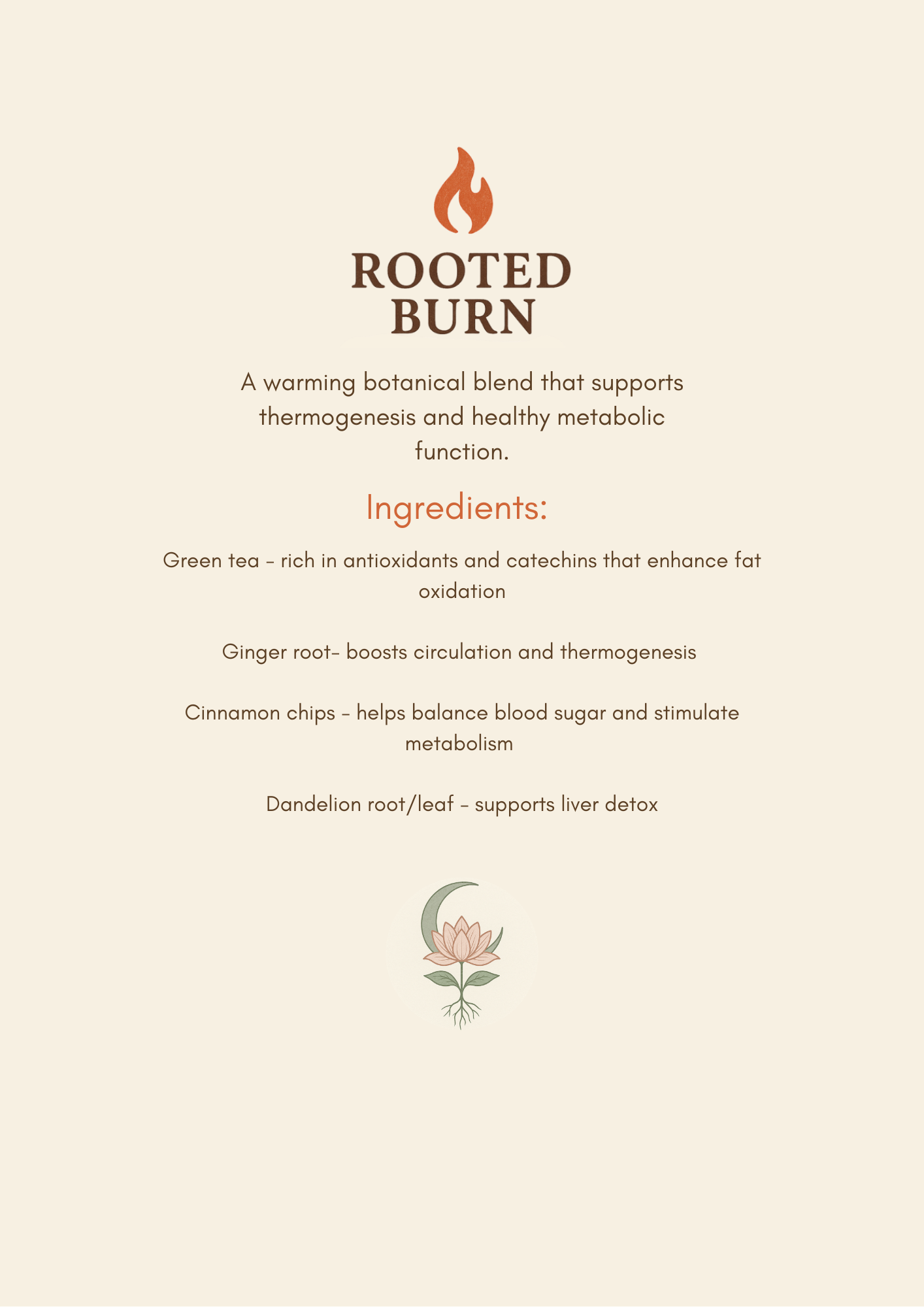 Rooted Burn - Metabolism Blend
