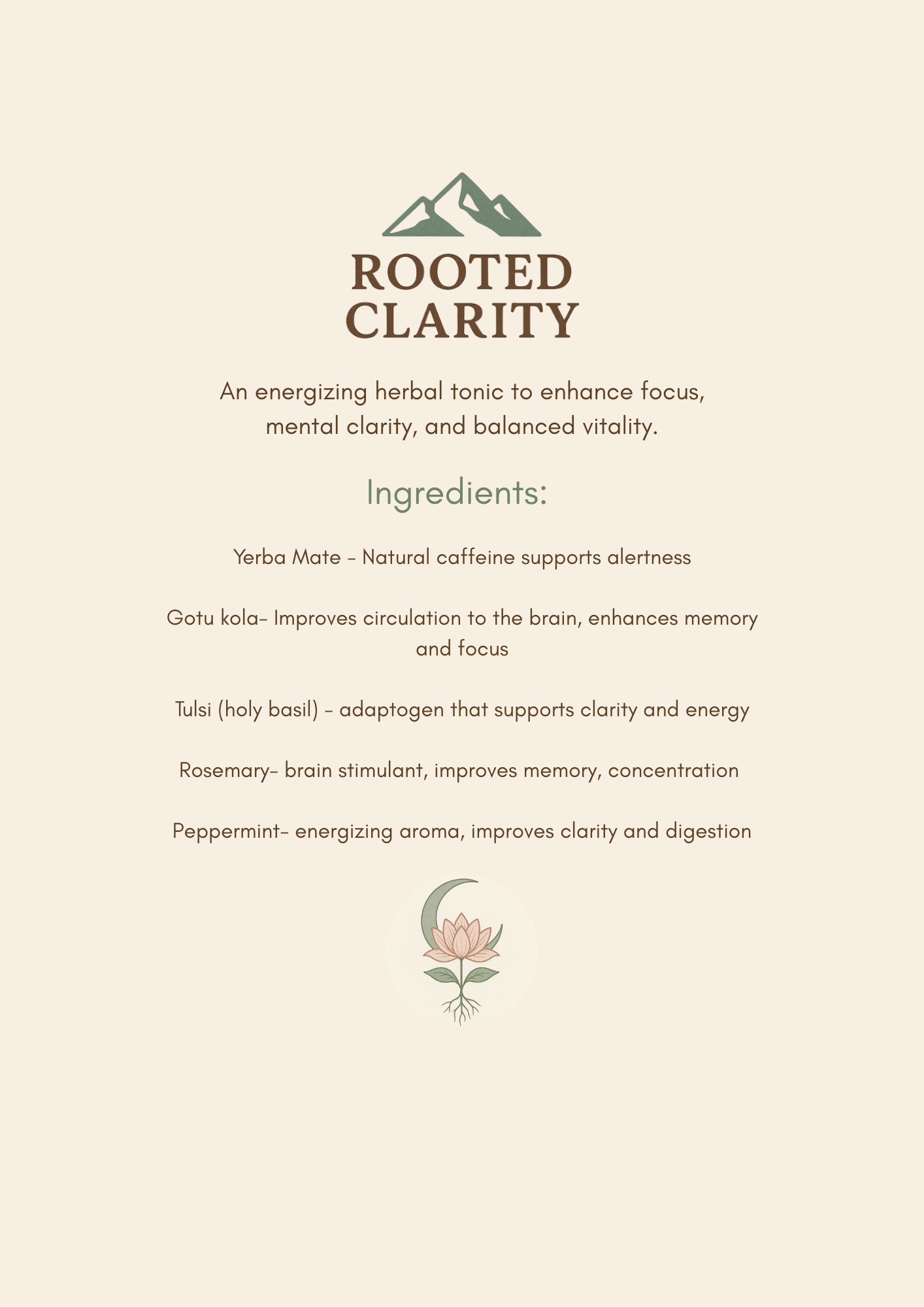 Rooted Clarity - Focus Blend